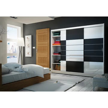 Aruba Tágas Stílus Gardróbszekrény 250x215cm