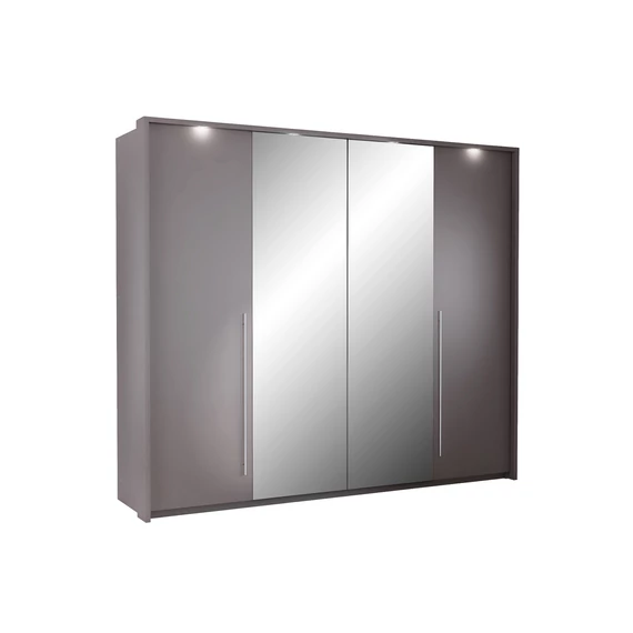 Brema Tágas Stílus Gardróbszekrény 255x219cm + Ajándék ledvilágítással