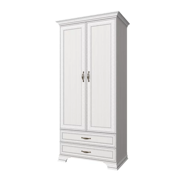 Kétajtós szekrény 2D2S, woodline bézs, TIFFY 02