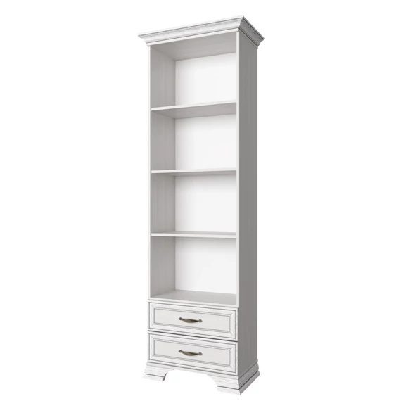 Nyitott könyvespolc 2s, DTD laminált, woodline bézs, TIFFY 05