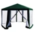 Kép 1/10 - Kerti pavilon sátor, 3,9x2,5x3,9m, zöld/fehér, RINGE TYP 1+6 oldal