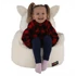 Kép 1/10 - Babzsák, fehér/krém szövet, BABY TYP 3