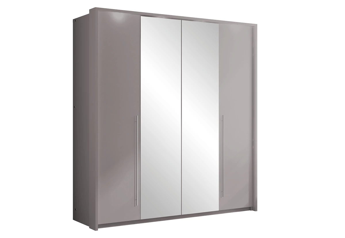 Brema Tágas Stílus Gardróbszekrény 210x219cm + Ajándék ledvilágítással
